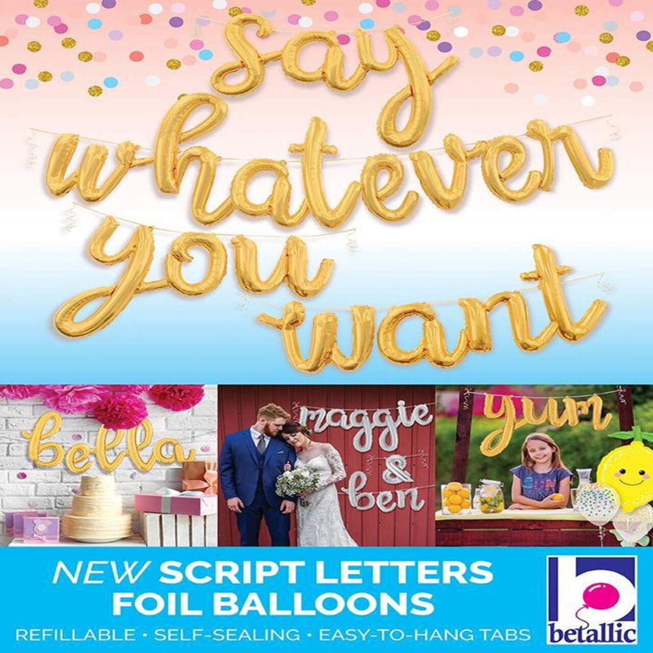 Betallic® 14 Inch Script Letter U Silver Air Fill Only Balloon